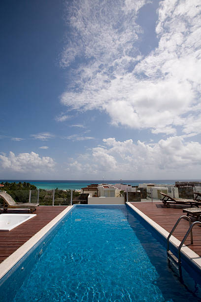 istock Rooftop Pool at Playa del Carmen Mexico 172757643