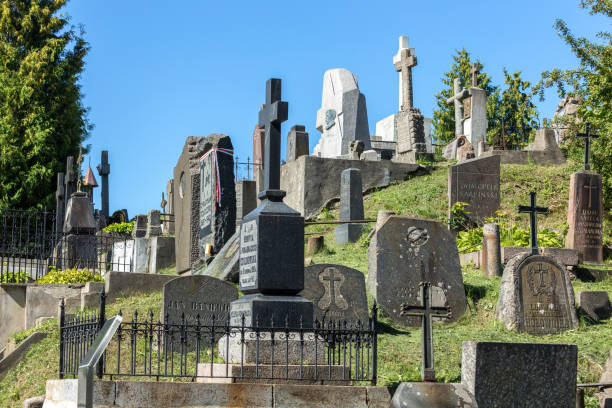 Il cimitero della rossa di Vilnius - foto stock