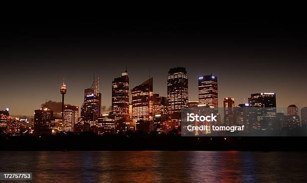 Foto de Horizonte De Sydney Na Noite e mais fotos de stock de Noite - Noite, Sydney, Arquitetura