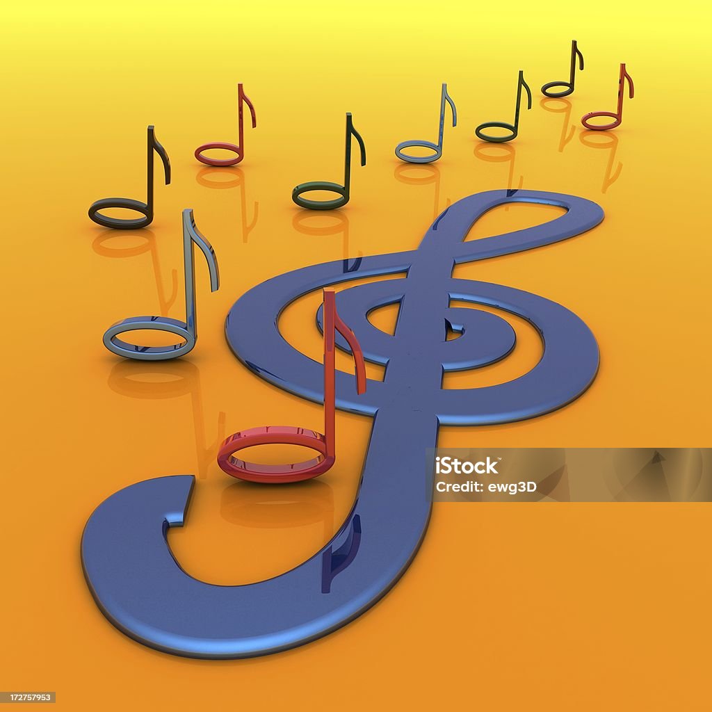 Música e Clave de Sol - Royalty-free Nota Musical Foto de stock