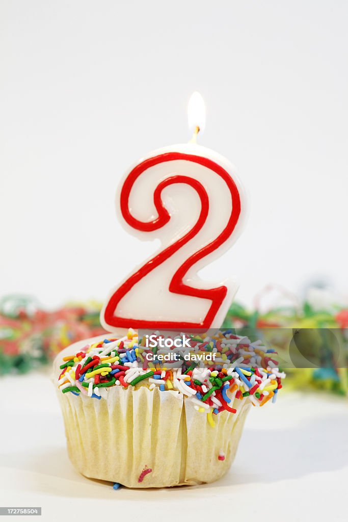 Nummer Zwei Party-Kuchen - Lizenzfrei Backen Stock-Foto
