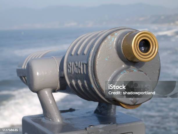 Torre Di Santa Monica E Oceano - Fotografie stock e altre immagini di California - California, Composizione orizzontale, Fotografia - Immagine