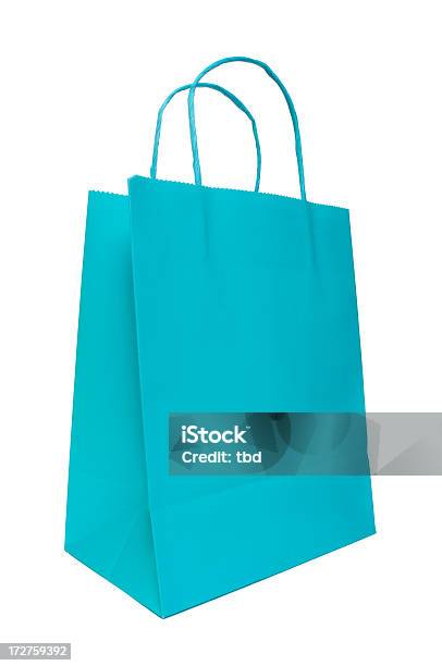 Foto de Verdeazulado Bolsa De Compras e mais fotos de stock de Atividade comercial - Atividade comercial, Azul, Azul Turquesa