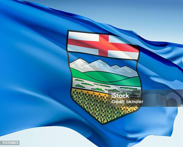 Foto de Bandeira De Alberta e mais fotos de stock de Alberta - Alberta, Azul, Bandeira