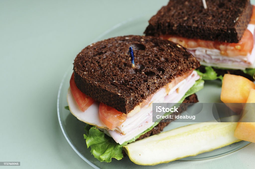 블랙 임산 샌드위치 - 로열티 프리 갈색 빵 스톡 사진