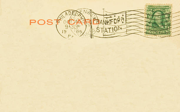istock Antique 1905 Postcard Back Philadelphia Frankford Station 172760104