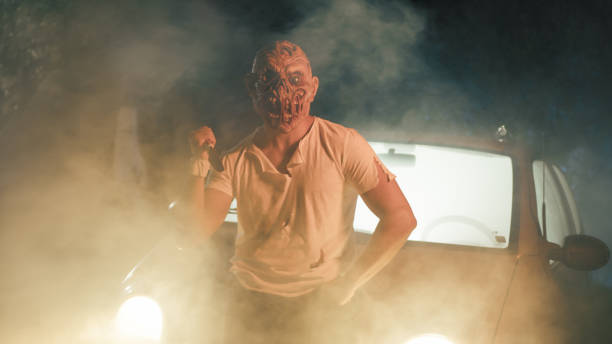 istock Scary Monster with the Knife 1727604028