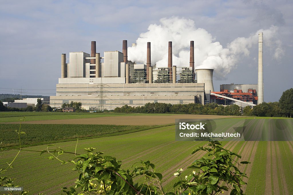 Brown carbone centrale elettrica - Foto stock royalty-free di Centrale elettrica