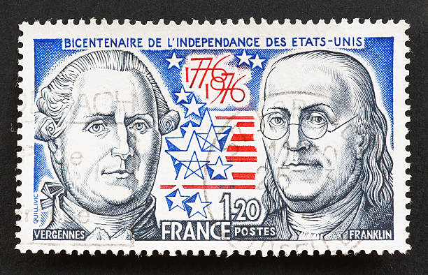 istock French stamp celebrating 200 years of independence 172760701