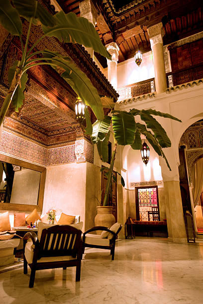 Riad Moroccon riad in Marrakesh. marrakesh riad stock pictures, royalty-free photos & images