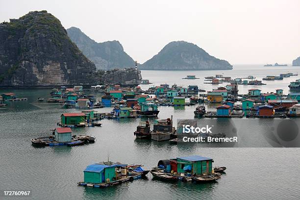 Floating Village Stock Photo - Download Image Now - Fishing Boat, Trawler, Vietnam