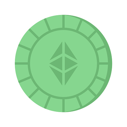 Well designed icon of ethereum coin, cryptocurrency coin vector design