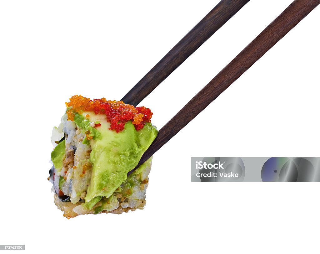Rolo de Sushi Aranha - Royalty-free Abacate Foto de stock