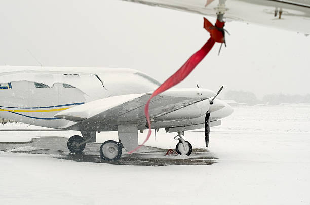 istock Bleak snow and wind at the airfield 172762356