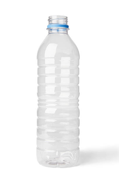 Empty plastic bottle stock photo