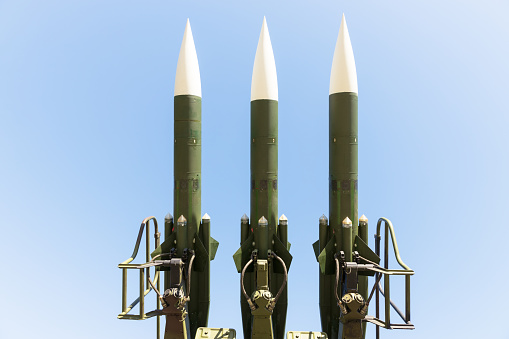 Old mobile air defense missile system