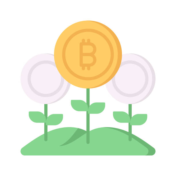 istock Check this beautiful vector of bitcoin farming in trendy style 1727626661