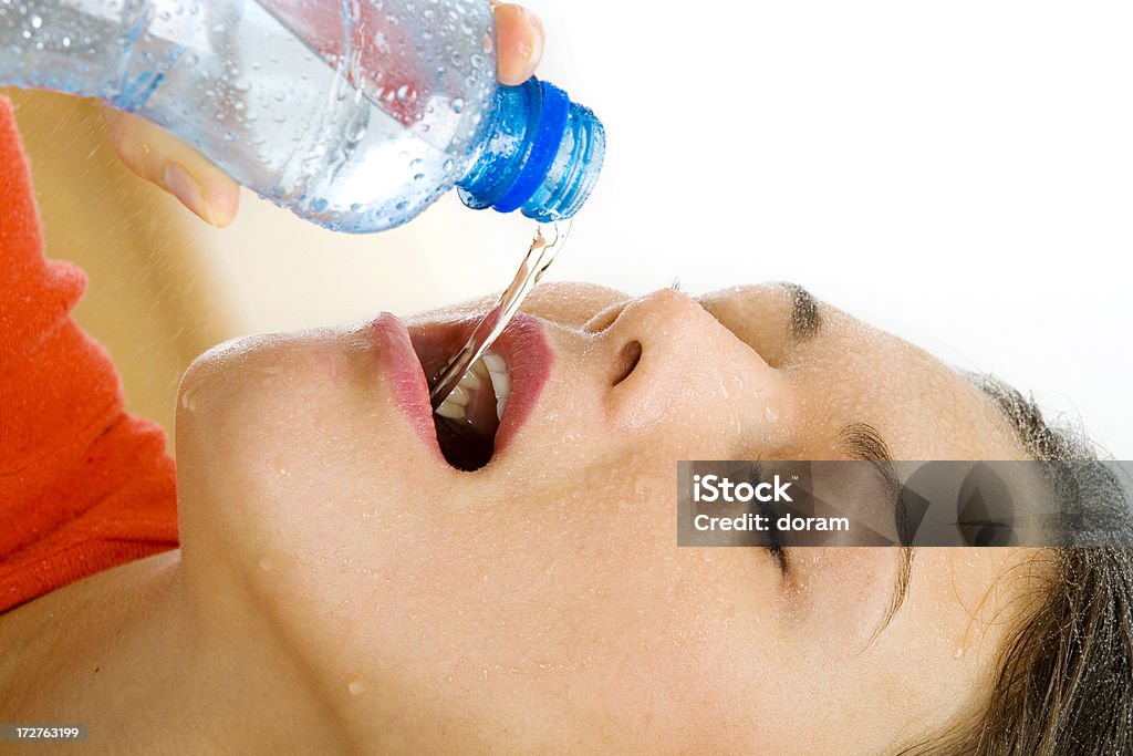 물 가진 여자 - 로열티 프리 건강관리와 의술 스톡 사진
