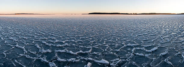 Ice panorama stock photo