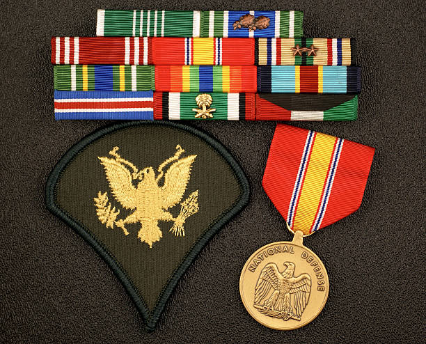 istock U.S. Army E4 Rank with Ribbons and Medal 172763337