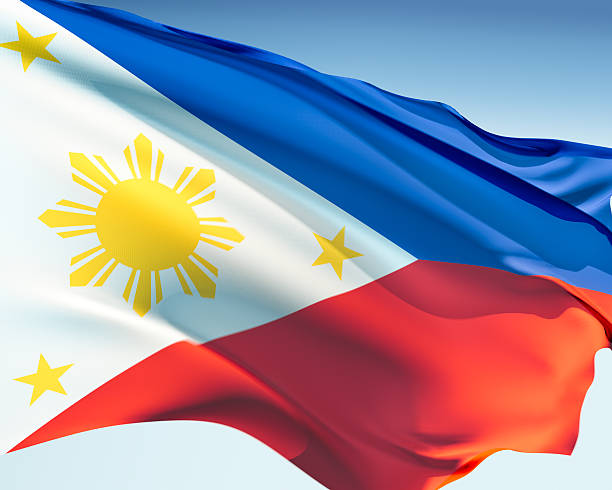 Bandeira de Filipinas - foto de acervo