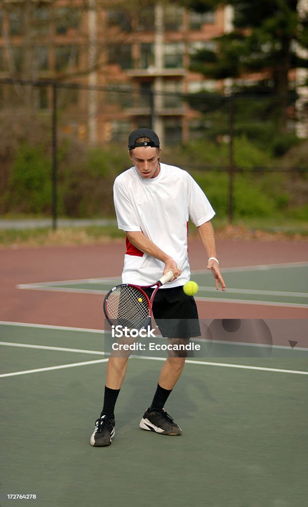 Bola em college-Jogador de ténis - Royalty-free Atleta Foto de stock