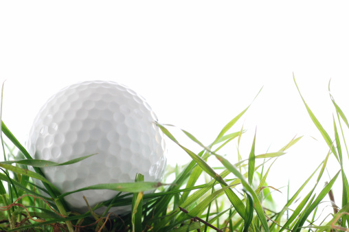 Golf ball on grassPlease see related Lightbox:
