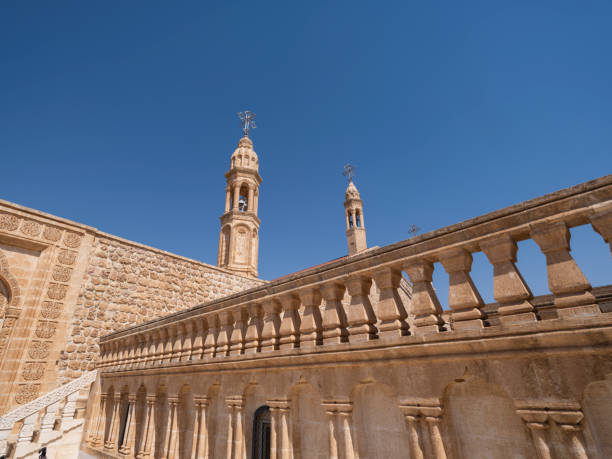 mor gabriel syriac orthodox church - sao gabriel tower imagens e fotografias de stock