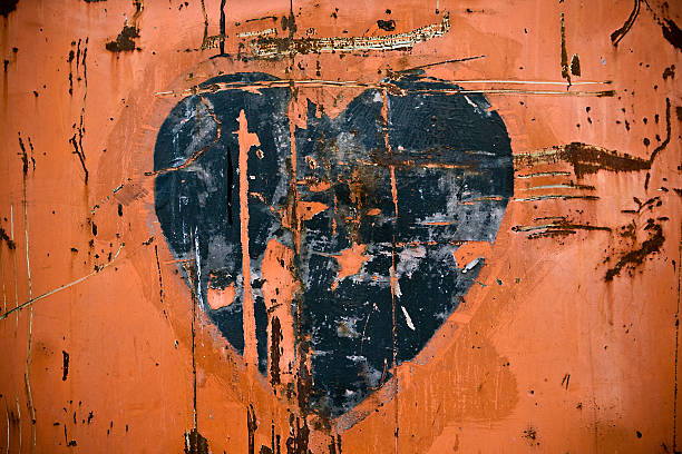 Grunge Heart stock photo