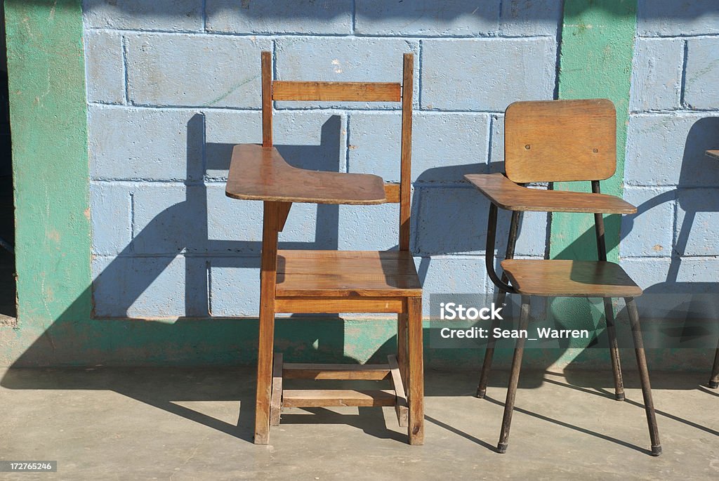 Educação na pobreza - Royalty-free Cadeira Foto de stock