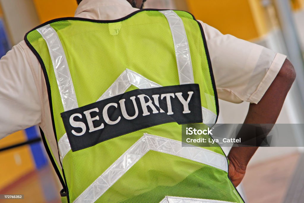 Airport security # 2 "Airport security, please see also my other images of airports, airport signs and symbols in my lightbox:" Security Guard Stock Photo