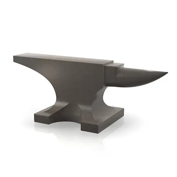 Large anvil on a white background.