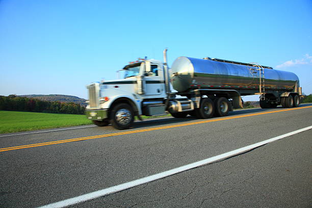 istock dairy tanker going fast on a country highway 172765743