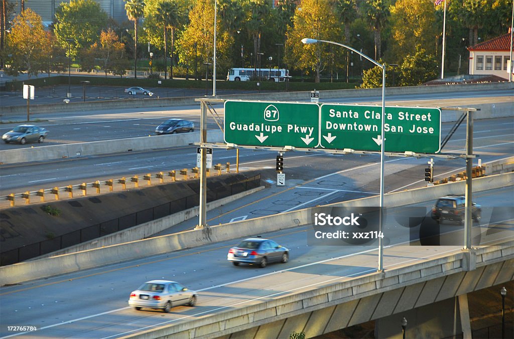 L'autoroute de transport à San Jose, en Californie - Photo de Californie libre de droits