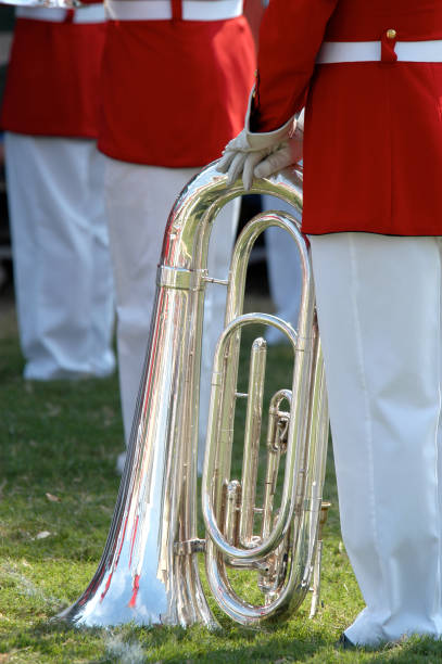 istock Tuba on ground as military band rests. 172765841
