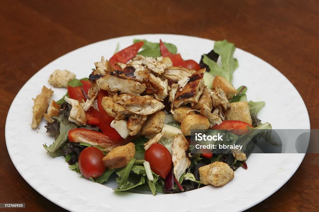 Grilled Chicken Salad Grilled chicken salad ready to eat! Chicken Salad Stock Photo