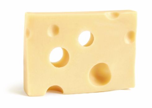 The perfect piece of swiss cheese