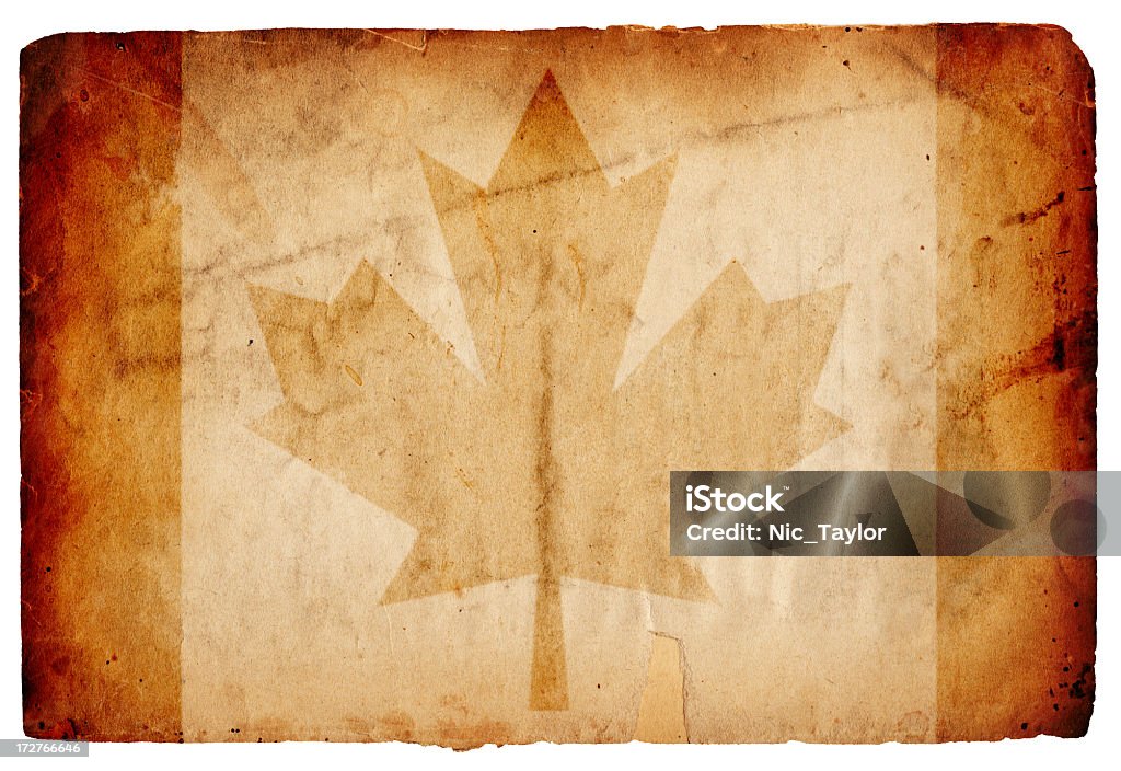 캐나다 플랙 종이 XXL - 로열티 프리 갈색 스톡 사진