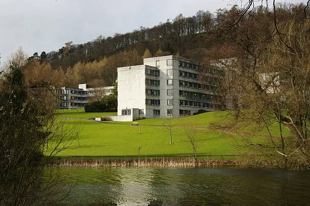 Block of flats for students on campus of Stirling University