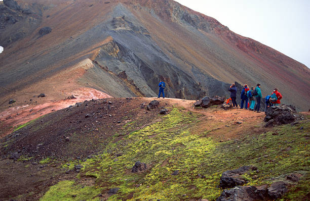 Walking in Landmannalaugar (Iceland)