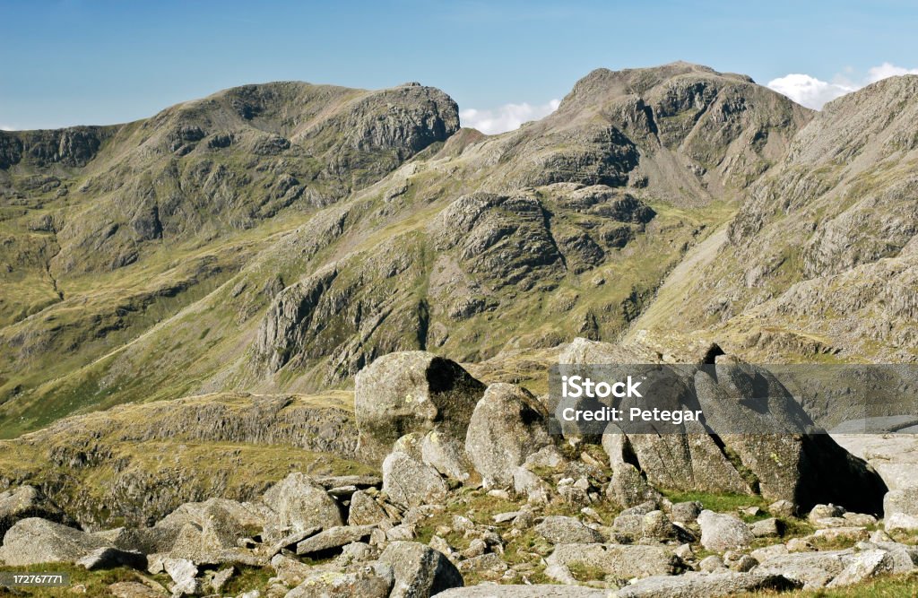 Scafell e Scafell-Pike - Foto de stock de Pico Scafell royalty-free