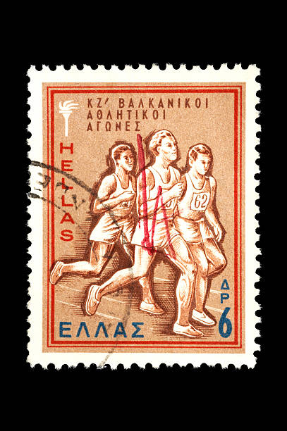 istock Post stamp of an athletic event 172767862