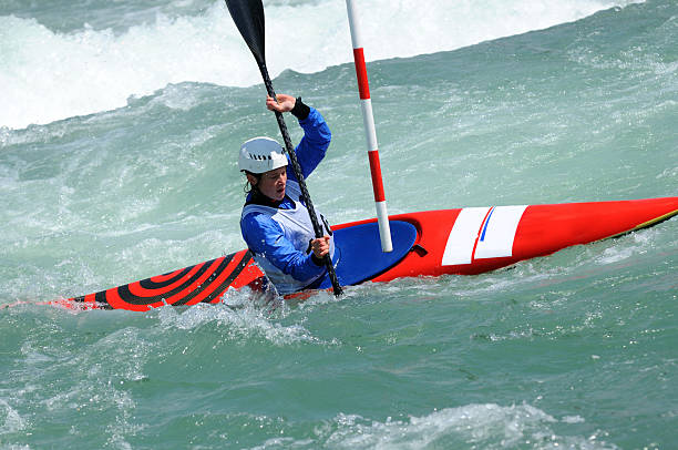 istock Kayak slalom race 172767871