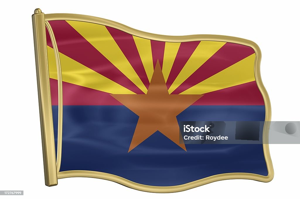 Los contactos-bandera del estado de Arizona - Foto de stock de Arizona libre de derechos