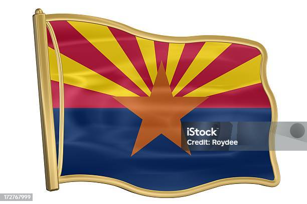 Los Contactosbandera Del Estado De Arizona Foto de stock y más banco de imágenes de Arizona - Arizona, Bandera, Bandera nacional