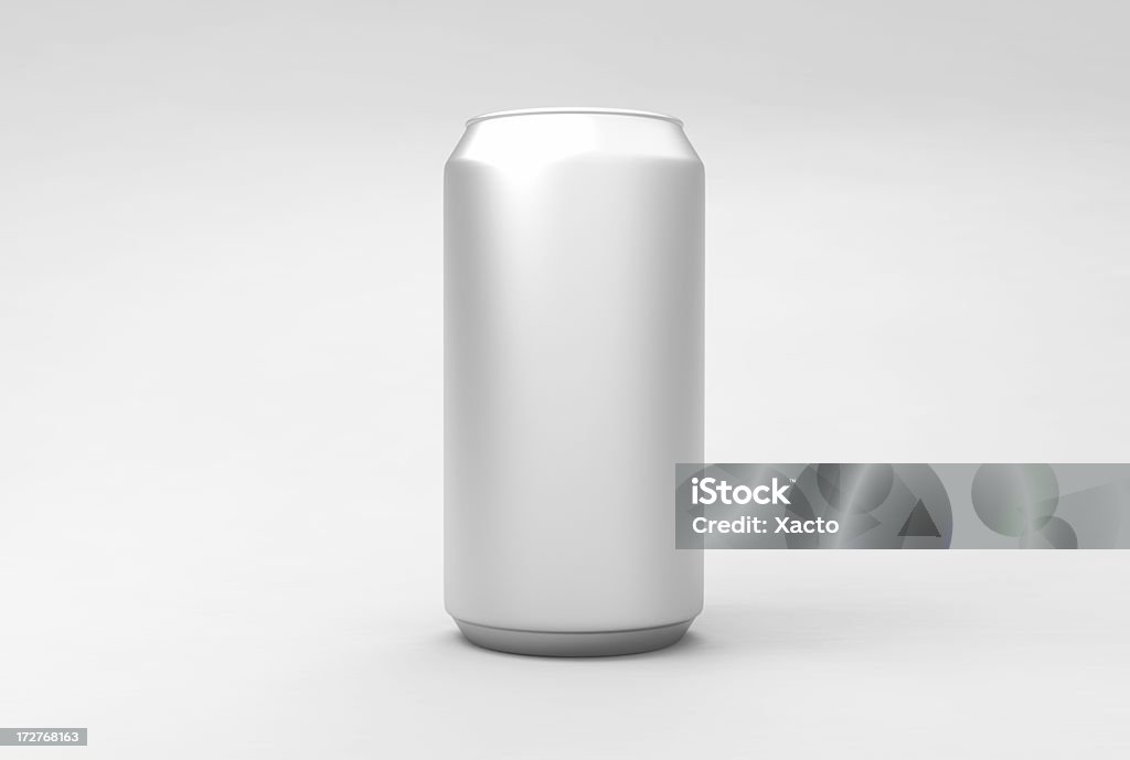 Aluminium drink können (vorne)-Schneidepfade - Lizenzfrei Bier Stock-Foto