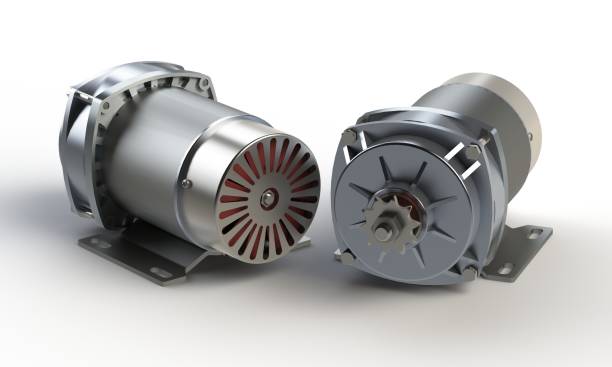 istock Electric motor gear in direct current 1727683541