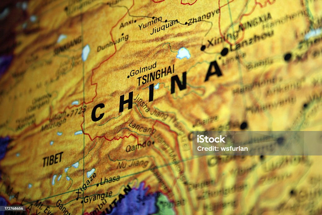 Mapa de China - Foto de stock de Mapa libre de derechos