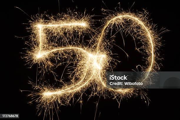 Espumante 50 - Fotografias de stock e mais imagens de Número 50 - Número 50, Aniversário, Aniversário especial