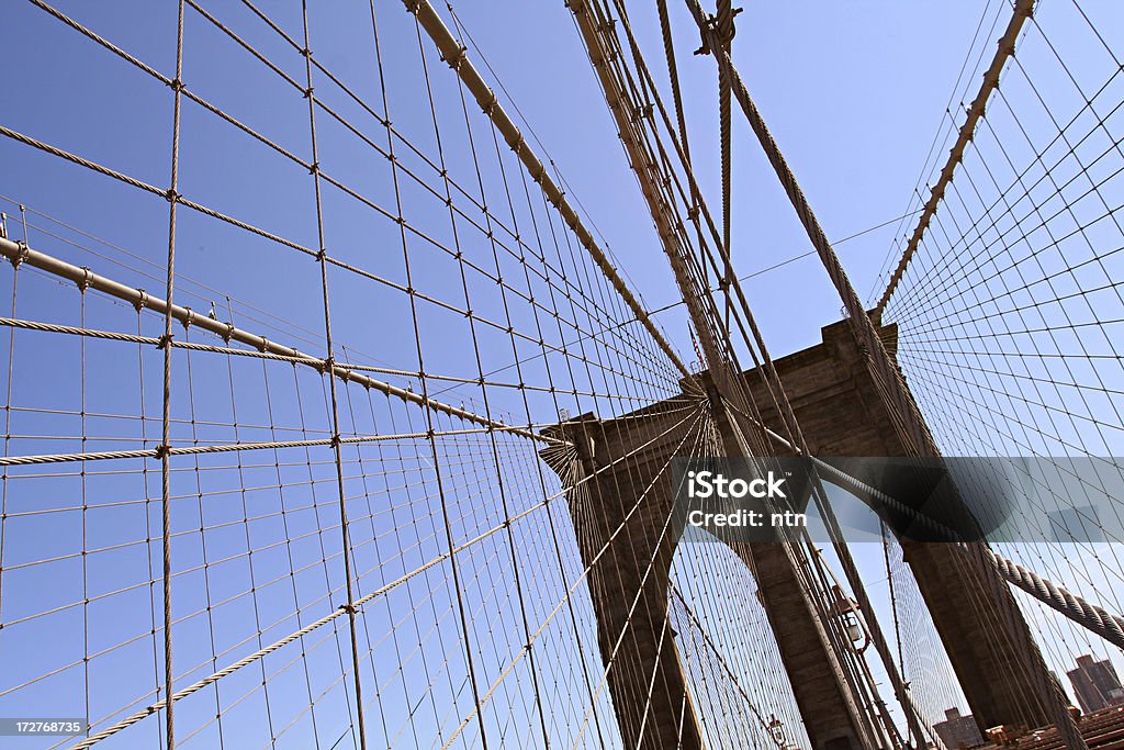 Puente de Brooklyn, Nueva York, Nueva York - Foto de stock de Abstracto libre de derechos